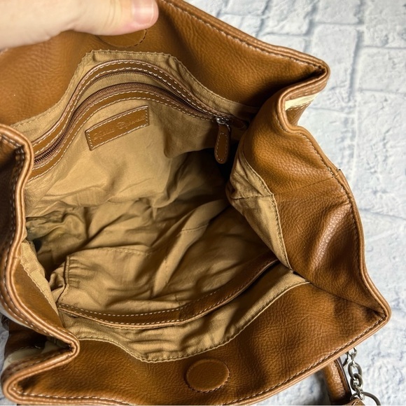 Sophia Caperelli bag brown/tan boho patchwork - Picture 10 of 16